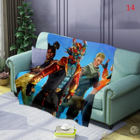 Fluffy blanket Fortnite battle royal style very soft