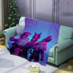 Plaid moelleux style Fortnite battle royal tout doux