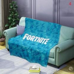 Plaid moelleux style Fortnite battle royal tout doux