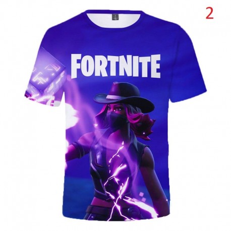 Tee shirt Fortnite Battle Royale imprimé en 3D pour enfant