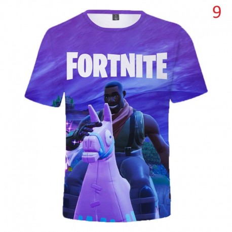 Tee shirt Fortnite Battle Royale imprimé en 3D pour enfant