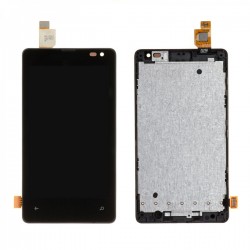 Screen Complete LCD + assembled glass + Chassis Microsoft Lumia 435