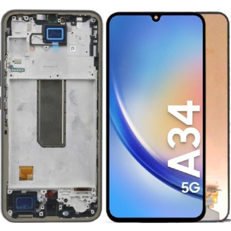 Original Samsung Galaxy A14 A145F A145P screen - 6.6" PLS panel and assembled touch screen