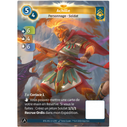 Achilles Unique Altered TCG Card