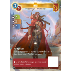 Red 3-3 Unique Bravos Card- Altered TCG