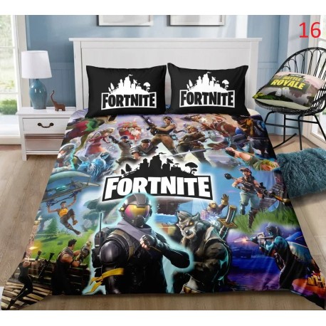 Fortnite Bedding Set Anime Battle Royale Duvet Cover with Pillowcase, 4 Bedding Sizes