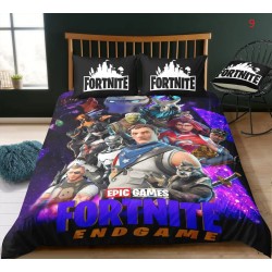 Fortnite Bedding Set Anime Battle Royale Duvet Cover with Pillowcase, 4 Bedding Sizes