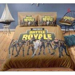Parure de Lit Fortnite housse de couette Anime Battle Royale avec taie d'oreiller, 4 tailles de literie