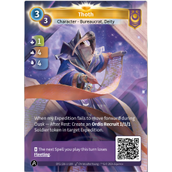 Unique Thot Card KS TCG Altered