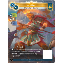 Achilles Unique Altered TCG Card