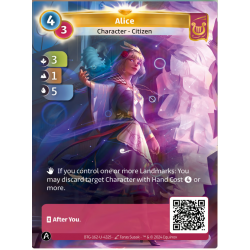 Alice Unique Card Lyra Altered TCG