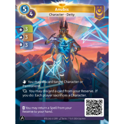 Anubis ALT FOIL Single Card Yzmir Altered TCG