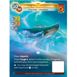 Kaibara, Leviathan Asgarthi (7-7-6) Unique Bravos Altered TCG