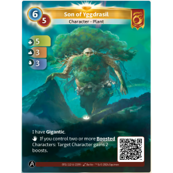 Son of Yggdrasil Unique Bravos Card Altered TCG