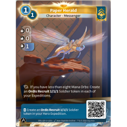 Paper hero (0-0-1) Single Ordis Altered TCG Card