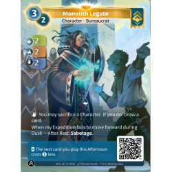 Legate du Monolithe (2-2-2) Single Ordis Card - Altered TCG 