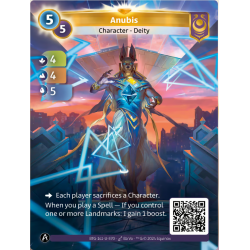 Anubis (4-4-5) ALT FOIL Single Card Yzmir Altered TCG