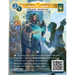 Monolith Legate (1-2-2) Single Ordis Altered TCG Card