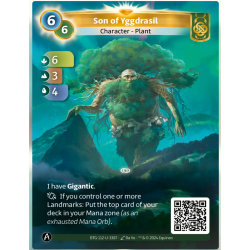 Yggdrasil Son 6/6 Unique Muna Card - Altered TCG