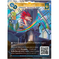 Quetzalcoatl (4-4-5) Single Ordis Card - Altered TCG - KS Edition