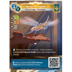 Paper hero (1-1-0) Single Ordis Card - Altered TCG - KS Edition