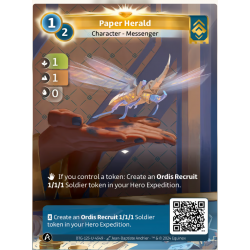 Paper hero (1-1-0) Single Ordis Card - Altered TCG - KS Edition