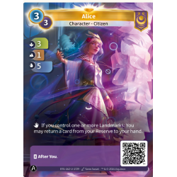 Alice (3-1-5) Unique Yzmir Map - Altered TCG - KS Edition