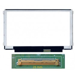 Dalle PC Portable  11.6" Slim HD (1366x768) LCD 60Hz, 40pin Droite, Fixations Latérales (N116BGE-L41) Matte