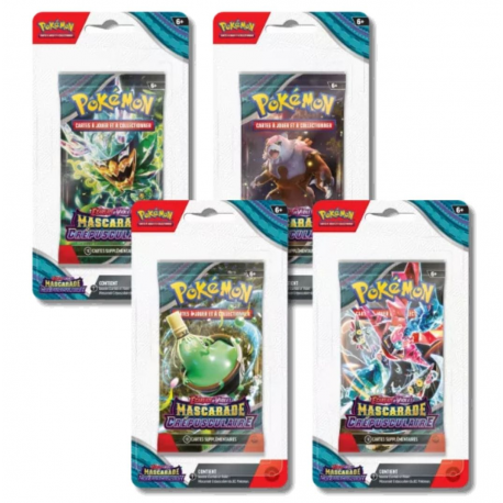 ARTSET Pokémon Mascarade Crépusculaire EV06 -  x 4 Boosters Blister
