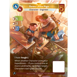 Three Little Pigs (4-3-2) Unique Bravos - Altered TCG - KS Edition