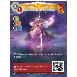 Dame du Lac (1-2-3) Unique Bravos Map - Altered TCG - KS Edition