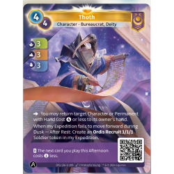 Thot (3-3-3) Unique Yzmir Altered TCG Card - KS Edition