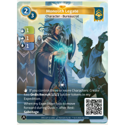 Monolith Legat (1-1-1) Single Ordis Card - Altered TCG 