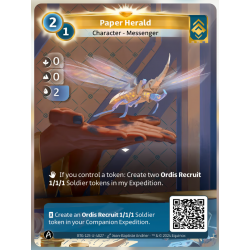 Paper hero (0-0-2) Single Ordis Card - Altered TCG - KS Edition