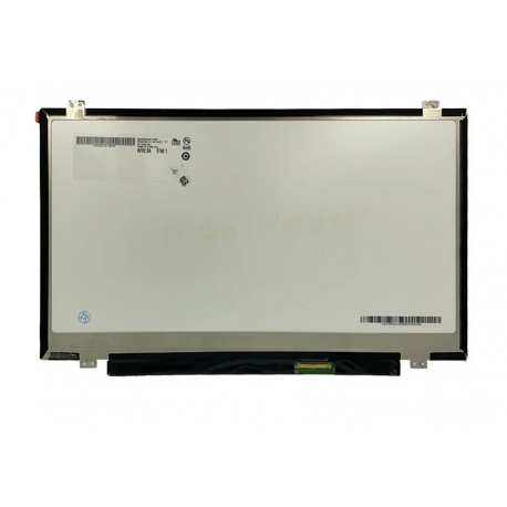 écran de réparatipon pc Portable14.0" Slim HD (1366x768) LCD 60Hz, LVDS 40pin Droite 25mm, Fixation Haut Bas