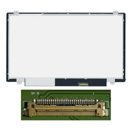 Screen repair pc Portable14.0" Slim HD (1366x768) LCD 60Hz, Video 40pin Right 25mm, Fastening High Low