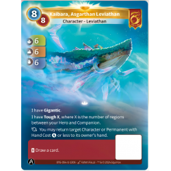 Kaibara, Leviathan Asgarthi (6-6-6) Unique Bravos Map - Altered TCG - KS Edition