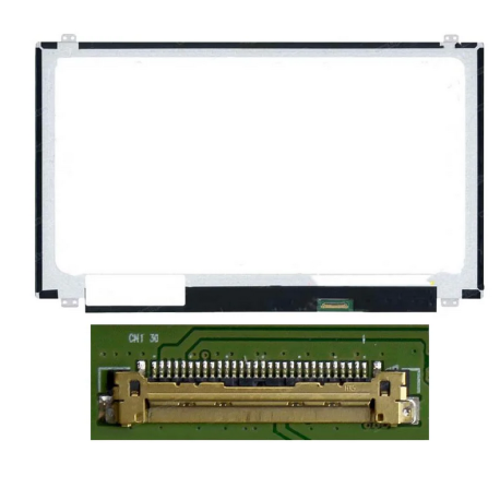Screen pc Portable 15.6" Slim HD (1366x768) 30pin Right 19mm, Fastening High Low