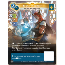 Foundry Engineer (1-2-2) Unique Ordis Map - Altered TCG - KS Edition