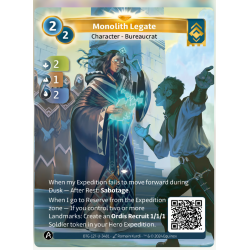 Legate du Monolithe (2-1-2) Unique Ordis Map - Altered TCG - KS Edition