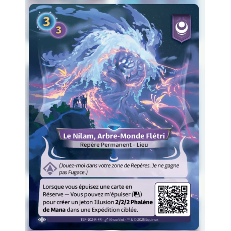 The Nilam, World Tree Fletri Rare Altered TCG