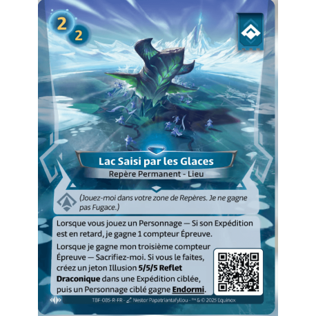 Lake Seized by Ice Rare Ordis Altered TCG