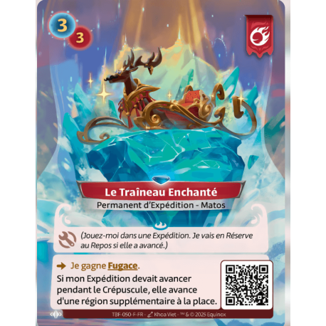 The Enchanted Sled Rare Bravos Altered TCG