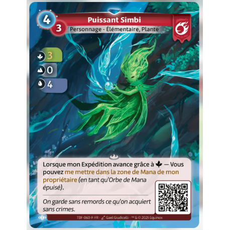 Powerful Simbi Rare Bravos Altered TCG