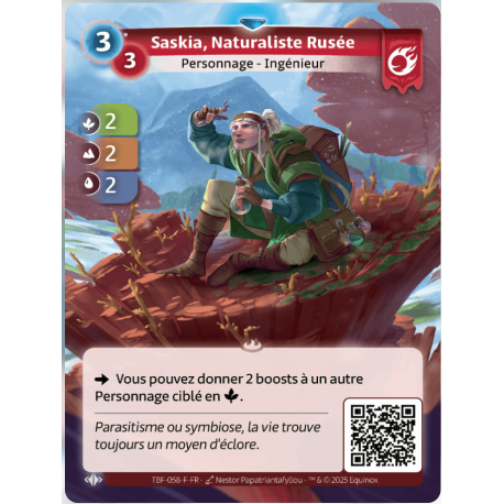 Saskia, Naturalist Rusée Rare Bravos Altered TCG