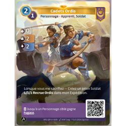 Cadets Ordis (0-2-2) unique map Yzmir - Altered TCG - KS Edition