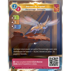 Paper hero (1-1-2) Unique Lyra Map - Altered TCG - KS Edition