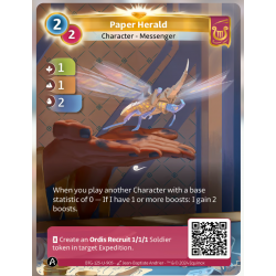 Paper hero (1-1-2) Unique Lyra Map - Altered TCG - KS Edition