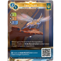 Paper Heraut (1-1-2) Single Ordis Card - Altered TCG - KS Edition