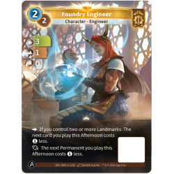 Foundry Engineer (3-1-0) Unique Axiom Map - Altered TCG - KS Edition